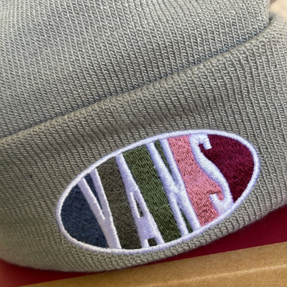 Vans WM Breakin Curf Grey Beanie Skateboarding Hat Women & Men VN0A5GUV85T - Picture 3 of 16